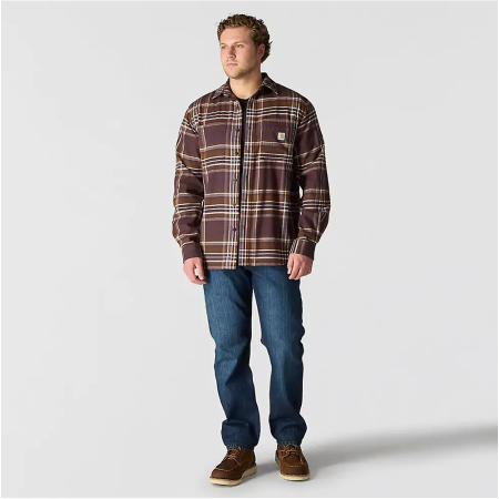 Koszula Flanelowa Carhartt Midweight Plaid - Dark Sepia